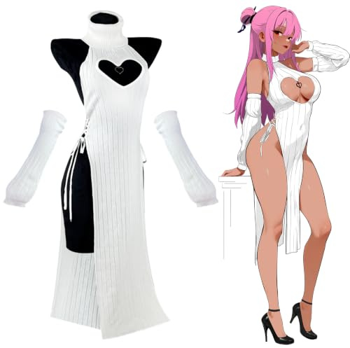 KORURACLUB Sexy Cheongsam Halloween Costume Red Sexy Cosplay Women Succubus Cosplay Lingerie Costumes Sexy Outfit for Women Costumes Festival Clubwear