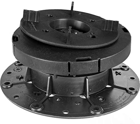 Gartenwelt Riegelsberger Justierbarer Plattenlager Basic mit Gefälleausgleich bis zu 7% Stelzlager für Terrassen-Platten Keramik Stein Beton höhenverstellbar 53-61 mm / 90 Stück (1 Karton)