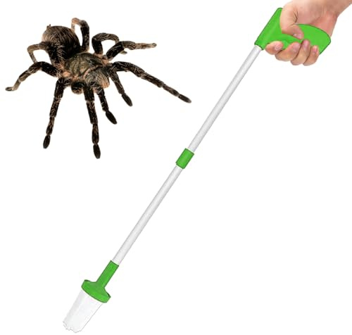 Spinnenfänger Extra Lang | Lebend Spider Catcher | Großer Kontaktloser Spinnengreifer | Verletzungsfreies Spinnen Insektenfalle, Sicheren Fangen und Freilassen von Spinnen
