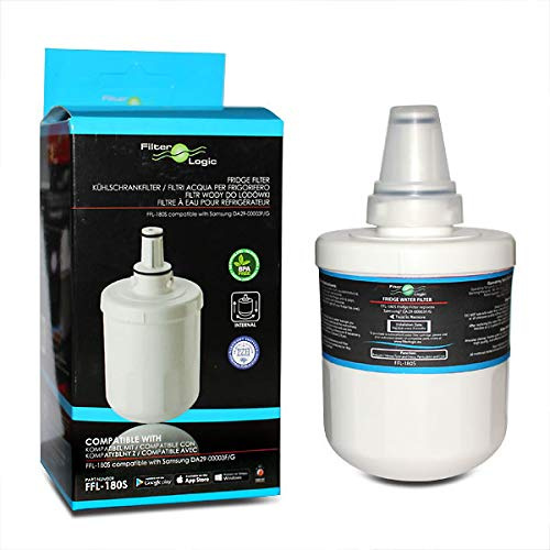 FilterLogic FFL-180SK | 1x Filtre à eau pour Samsung avec HAFIN2/EXP | Pour Samsung réfrigérateur américain avec cartouche interne DA29-00003G, HAFIN2, HAFIN1/EXP, HAFIN1, DA29-00003F, DA97-06317A