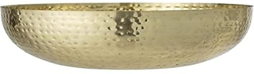 Bloomingville „Mettemarie“ Schale Ø 36 cm in Gold – Blickfang für Servierfreude & Deko, strapazierfähig, lebensmittelecht