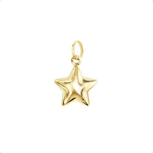 forme di Lucchetta - 14 Karat 585 Gold Stern Anhänger Charm (ohne Kette)