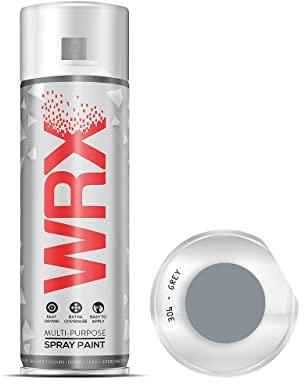 WRX Spray Paint - Grey - 400 ml Quality Brilliant Colours Perfect Finish Brilliant All Purpose Interior/Exterior, Art, Crafts, Auto, Home Furniture, Garden, Radiator Paint 400ml