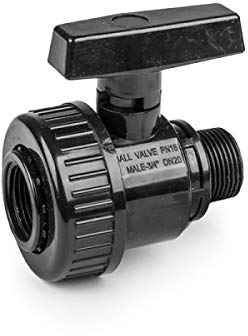 rg-vertrieb PE Rohr Verschraubung Fittings Klemmfitting Kugelhahn Kugelventil Absperhahn für Verlegerohr IG AG Rohrverbinder wählbar (IG-AG 3/4 x 3/4)