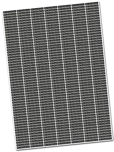 Finest Folia Aufkleber Kennzeichnung 25x3mm für Drohne Flugobjekt UAS Modellflugzeug Hubschrauber über 250g e-ID Kennzeichen Plakette Folie selbstklebend (Aufkleber Bogen, E-ID)