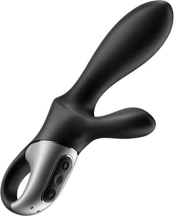 Satisfyer, Bluetooth Analvibrator, Heat Climax+ Connect App, 20,5 cm, mit Wärmefunktion, 2 Motoren, aus Silikon