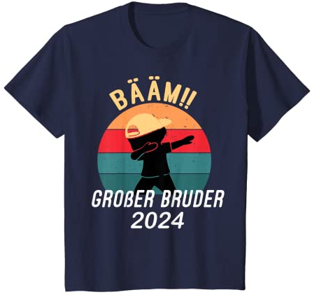 Bääm! Großer Bruder 2024 Geschenk Ankündigung Dab Geburt T-Shirt