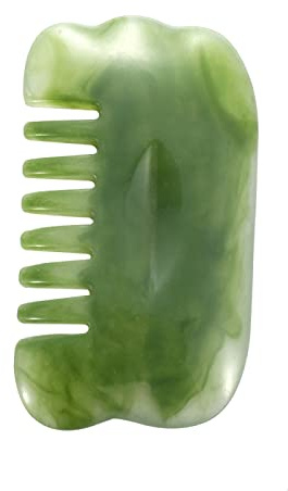 Natürlicher Rosenquarz-Stein-Gesichtsmassagegerät Pilz-Jade-Stein-Gesichtsroller,G