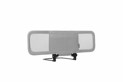 Casualplay Safe Night Tragbares Bettgitter mit seitlichem Zusammenklappen, ausziehbar bis 120 cm, Grau