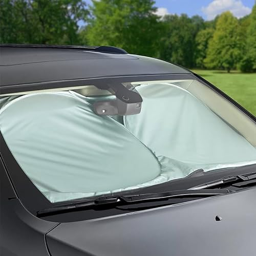 A2ZWORLD Parasole per Parabrezza Auto, Parasole Pieghevole, Universale (150X70cm Per Auto Medio)