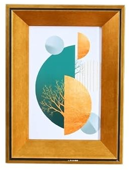 MOOWI Bilderrahmen Bildrahmen im europäischen Stil horizontal und vertikale Formate Wand- und Tischmontage Bilderrahmen-Set (Color : A-1, Size : 8 inch)