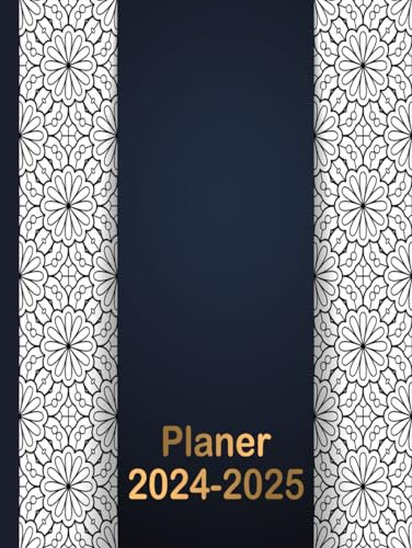 Planer 2024-2025: kalender 2024-2025, 1 woche 2 seiten I wochenplaner 24 Monate ,mit uhrzeit I jahreskalender buch I groß A4