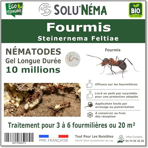 SOLUNEMA - Nématodes Contre Les Fourmis 10M Longue Durée