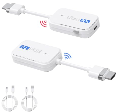 Wireless HDMI Transmitter and Receiver, 98FT/30M HDMI Wireless Extender Kit Übertragen von Video und Audio von Laptops oder Kameras auf Fernseher, Projektoren, Für Heimkino, Büro, Präsentationen etc