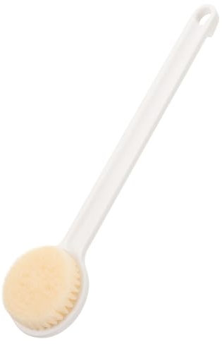 minkissy Back Rub Brush Bath Brush for Back Scrubber in Shower Soft Hair Bath for Bathroom Use