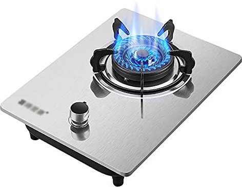 Encimera de gas incorporada, cocina de mesa, protección contra llama por termopar/encendido electrónico por pulso, para calentar, cocinar, hervir, freír, hervir a fuego lento [Clase energética A]