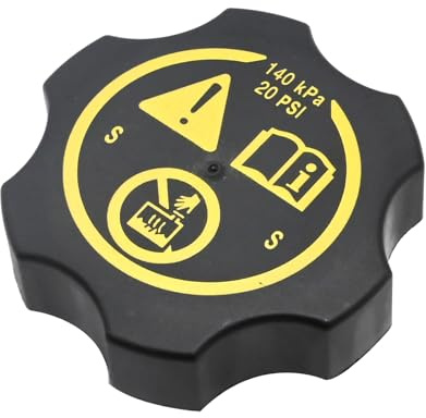Ollanoos 13502353 Car Engine Radiator Coolant Expansion Tank Cap Replacement for Vauxhall Corsa D Corsa E Astra J Astra K Insignia A B Mokka Replacement for Opel Corsa D Adam 13598760 1305248