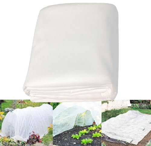 Lepat Garden Plant Fleece Frost Protection 35gsm, 2m x 5m Antifreeze Cloth Winter Plant Protection Fabric, Non-Woven Fabric Cover Frost Protection, Anti-UV, Tear Resistant for Plants,vegetable