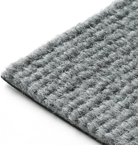 FunStick 30x30cm 15 Stück Selbstklebende Teppichfliesen Wohnzimmer Wasserdicht Teppichfliesen Treppe Selbstklebend Boden Teppiche Schlafzimmer Teppich Grau Teppichboden PVC Fliesen Selbstklebend Büro