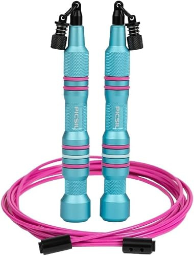PICSIL Insigne, Corde à Sauter 3 en 1 et Accessoires | Mangos alu 76g, câble vitesse 2,5mm (63g), double roulement, changement rapide sans outil. Accessoires vendus séparément.