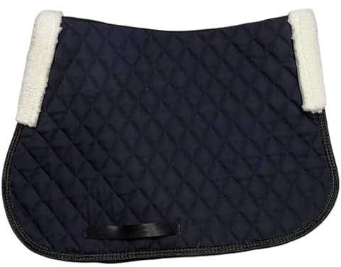 LXLAEOANG Schabracke Pferd Sattelunterlage Reitausrüstung Umfassende Sattelunterlage Anti-Schweiß-Unterlage Sattelzubehör(Black)