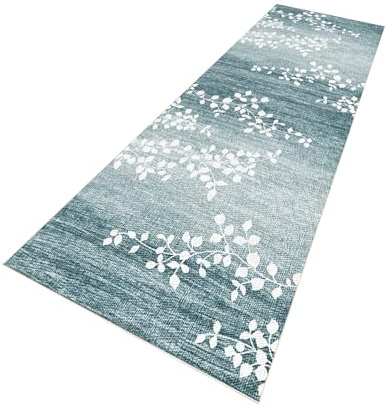 PaGuvFng Läufer Lang Flur rutschfest Teppich Küche 50 x 200 cm Waschbar Kurzflor Küchenläufer Schlafzimmer Bettvorleger für Flur Waschküche Eingang Wohnzimmer schmutzfangmatte