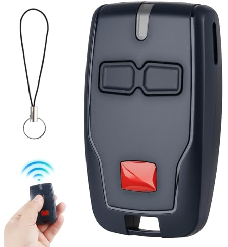Telecomando 433MHz a 2 Canali per Porta Garage Mitto 2, Kleio, Ghibli, TRC 2, Compatibile con Radiocomando Rolling Code per Cancelli, Telecomando Apriporta Mitto 2B RCB
