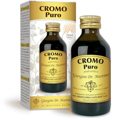 CROMO PURO liquido analcoolico - 100 ml (cromo puro, massima concentrazione, 100 giorni di utilizzo)