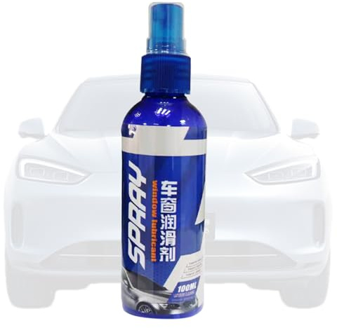 Lubrificante spray per finestrini auto, lubrificante per binari delle finestre | Lubrificante per finestrini auto da 100 Ml, riduzione del rumore, manutenzione 'elastico, lubrificante spray