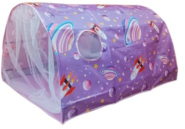Tienda de campaña para niños – Pop -up – Tienda de campaña mágica para dormitorio | Tienda de cama de ensueño para niñas, interior Playhouse Dome, acogedora tienda para dormir para habitación infantil