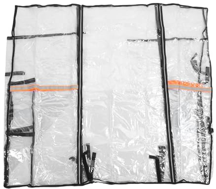 Jiawu Cubierta de Montacargas, Cubierta de Cabina de Montacargas Transparente, Uso de Todo el Clima, Universal Se Adapta a la Capacidad de la Carretilla Elevadora de hasta 6000 Lbs