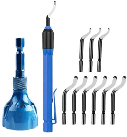 FashionCha Herramienta de Desbarbado Y Chaflán, Herramienta Robusta para Eliminar Rebabas en Madera,