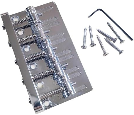 5 Saiten Bass Bridge Saitenhalter Steg für Bassgitarre 5 Saiteninstrumente