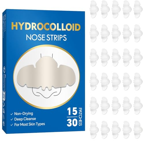 Sikweny 30 Stück Mitesserentferner Stripes Nose Strips Mitesser Nase Deep Reinigung Poren Sauger Porenreiniger Entfernen Freimachen Verstopfter Absorbieren Akne Talg Für Männer Frauen