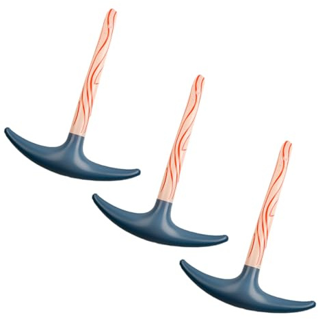 Lotsdonxia 3-Pack Inflatable Pickaxe Play Toy - Blow Up Fake Chopping Tool for Costume Props, Party Favours, Kids' Dress Up, Halloween and Carnival Party Supplies