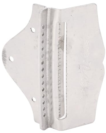 HaloVerde Silver Mandolin Tailpiece Part with Included Screws for 14 String Instrument Repair provides Stability for Improved Overall Performance, Metal Mandolin Accessory