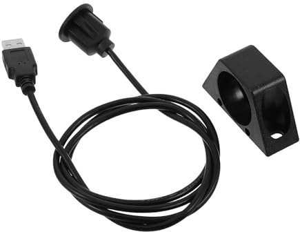 SOIMISS Cable USB de Extensión para Tablero de Automóvil y Motocicleta, 1 Metro, Mini USB de Alta Elasticidad, Adaptador de Carga para Cámara de Salpicadero, Accesorio Automotriz Compacto