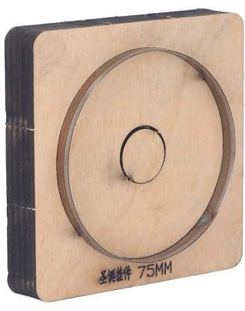 Jeanoko Troquel de Corte de Cuero Duradero de Forma Redonda para un Corte Limpio para Herramientas de Artesanía de Cuero para Artesanos y Fabricación de Joyas de Material de Acero de Aleación