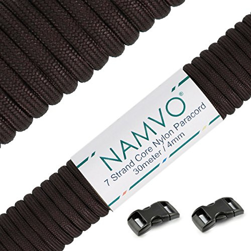 Namvo 550 fallskärmslina typ III, 7 trådar, total längd 30 meter, enfärgad BZ00226