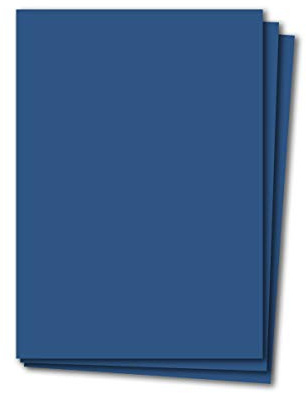 100 Blatt Tonkarton DIN A4 - Dunkelblau Blau - 240 g/m² dicker Bastelkarton - 21,0 x 29,7 cm Pappe zum basteln für Fotoalbum Menükarte Bedruckbar DIY kreativ sein