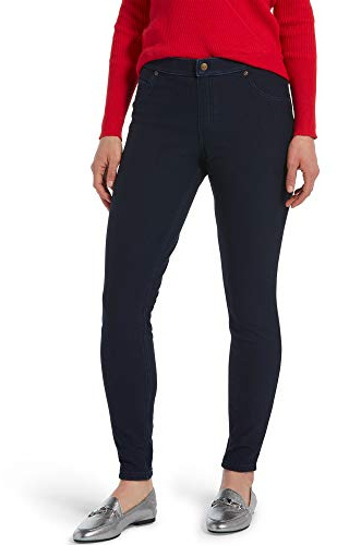 HUE Ultra Soft Fleece Lined Denim Leggings Ink Wash XS