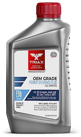 TRIAX Synthetic OEM Power Steering Flüssigkeit, Universal, Arktischer Grad -45°C Kalt Flüssig, Passt für die meisten asiatischen, US- und europäischen Autos, vollsynthetisch mit Estern (1 Quart)