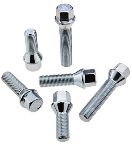 20 x hjulskruvar M14x1,5 40 mm koniskt koniskt koniskt band SW17 hjulbultar längdval för stål- och aluminiumfälgar
