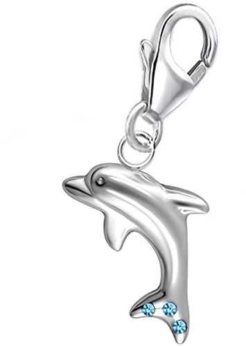 Karabiner Charm Anhänger für Bettelarmband oder Charmkette 925 Silber Tiere