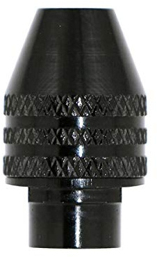 Mini mandril de taladro de 3 mandíbulas, 0.3-3.2 mm Universal Chuck Mini cambio rápido sin llave adaptador de destornillador (M7 x 0.75 mm de largo)