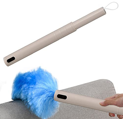Uozonit Limpiador Giratorio Duster,Plumero eléctrico multifunción de 360 ° - Cepillo eléctrico Ajustable de Polvo de Suciedad Que Elimina el Polvo en una rotación para la Oficina en casa