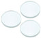PATIKIL 3 (75 mm) Focale Longueur Double Concave Objectif, 3 Paquet 30mm Diamètre 4mm Hauteur Verre Optiquement Poli Rond Bords Lentille pour Physique Expérience, Clair