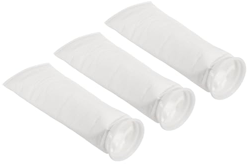 PATIKIL 4 Inch Ring Filter Socks, 3 Pack 10 Micron Mesh Bags Pool Skimmer Basket