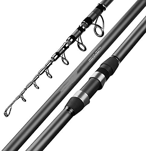 Teleskoprute,Angelrute 2 7m-5,4m. Meerestange Sea Rod Ultra-Licht-Langstrecken-Wurfstab Langstrecken-Angelrute Teleskop-Angelfischen Tackl(Black_2.7m)