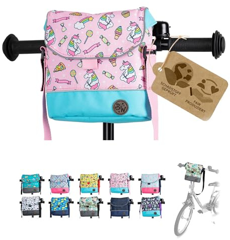 Lenkertasche Fahrradtasche für Kinder Laufradtasche M20 | mit Schultergurt, kompatibel mit Puky, Woom & Roller, wasserabweisend, robust